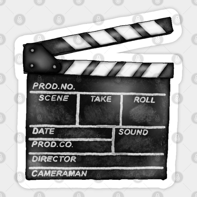 Movie Clapper Board Sticker by HB Loves Crafts